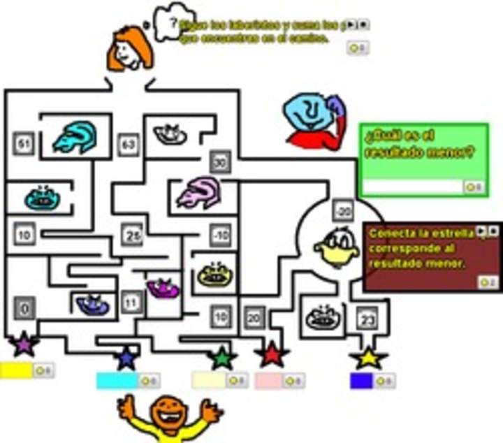 Adiciones y sustracciones en un laberinto Adiciones y sustracciones en un laberinto