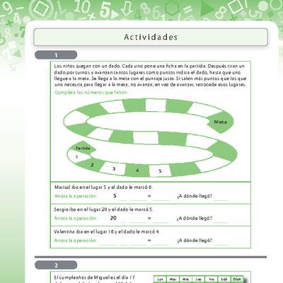 Resolviendo adiciones y sustracciones a través de un juego Resolviendo adiciones y sustracciones a través de un juego