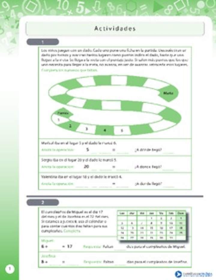 Resolviendo adiciones y sustracciones a través de un juego Resolviendo adiciones y sustracciones a través de un juego