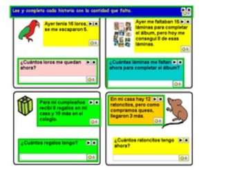 Resolver problemas simples de adiciones o sustracciones Resolver problemas simples de adiciones o sustracciones