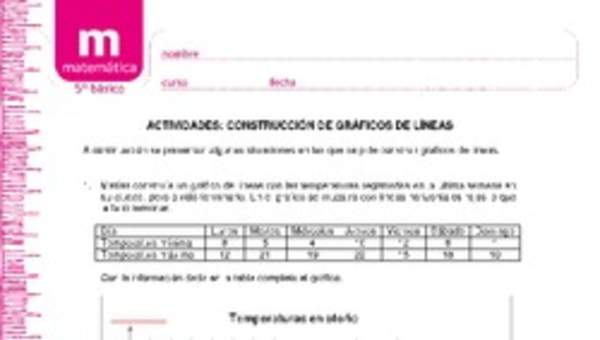 Construcción de gráficos de líneas Construcción de gráficos de líneas