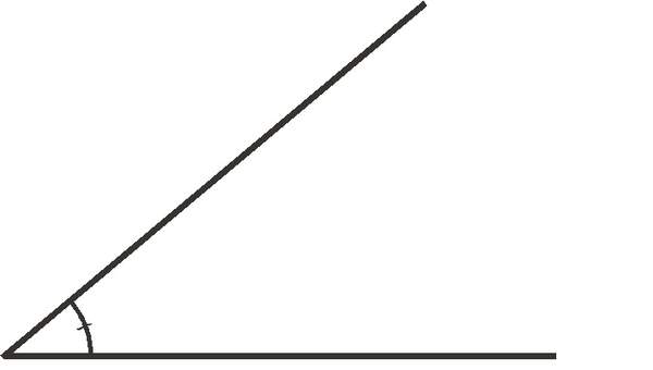 Ángulo agudo (I) Ángulo agudo (I)