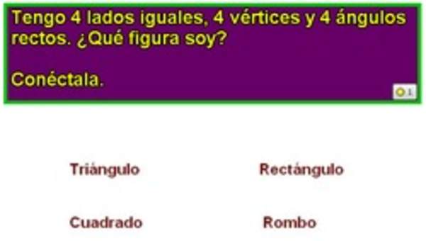 Reconocer una figura dadas algunas características de ella (II) Reconocer una figura dadas algunas características de ella (II)