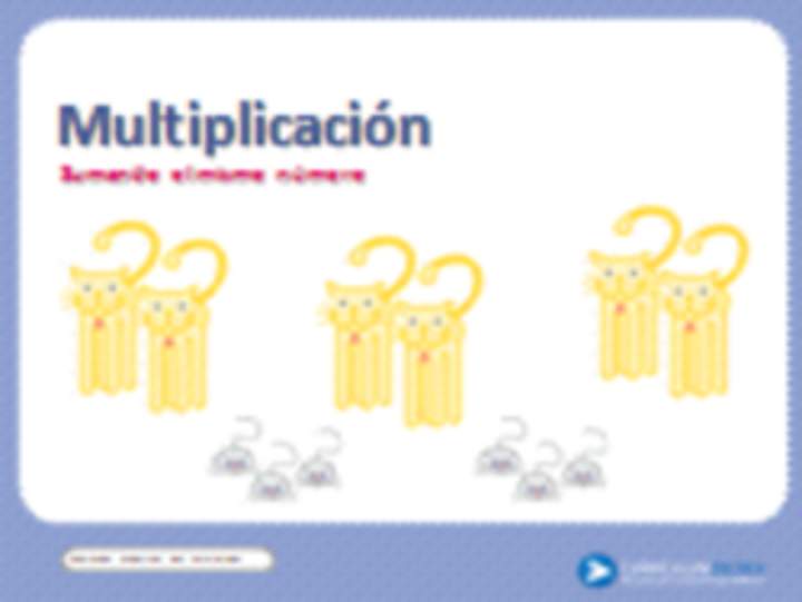 Multiplicación sumando el mismo número Multiplicación sumando el mismo número
