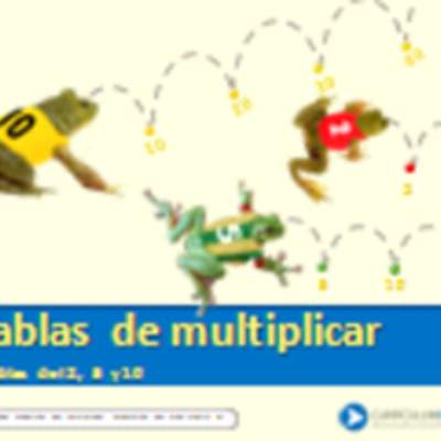 Tablas de multiplicar de 2 5 y 10 Tablas de multiplicar de 2 5 y 10