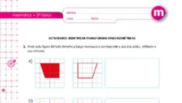 Identificar transformaciones Identificar transformaciones