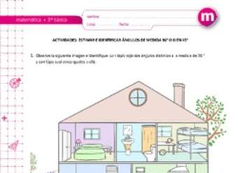 Estimar e identificar ángulo de medida 90° o bien 45° Estimar e identificar ángulo de medida 90° o bien 45°