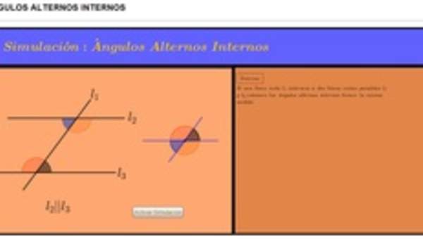 Ángulos alternos internos Ángulos alternos internos