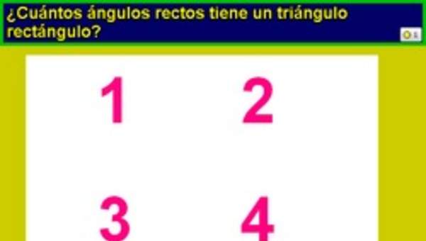 Número de ángulos rectos en un triángulo rectángulo Número de ángulos rectos en un triángulo rectángulo