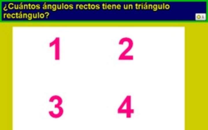 Número de ángulos rectos en un triángulo rectángulo Número de ángulos rectos en un triángulo rectángulo