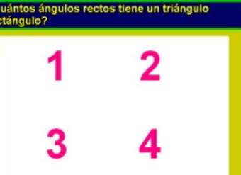 Número de ángulos rectos en un triángulo rectángulo Número de ángulos rectos en un triángulo rectángulo