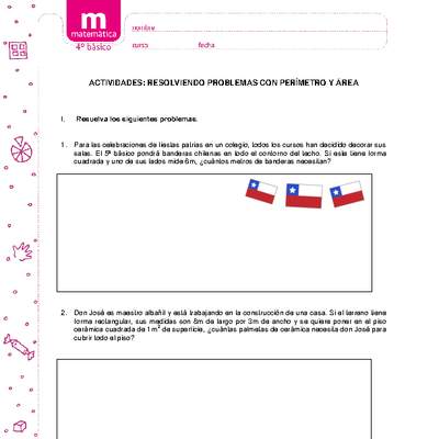 Resolviendo problemas con perímetro y área Resolviendo problemas con perímetro y área