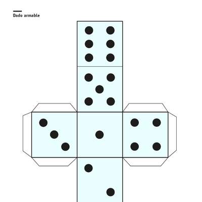 Dado para recortar, armar, pegar, jugar y aprender Dado para recortar, armar, pegar, jugar y aprender