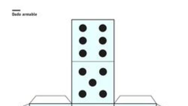 Dado para recortar, armar, pegar, jugar y aprender Dado para recortar, armar, pegar, jugar y aprender