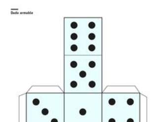 Dado para recortar, armar, pegar, jugar y aprender Dado para recortar, armar, pegar, jugar y aprender
