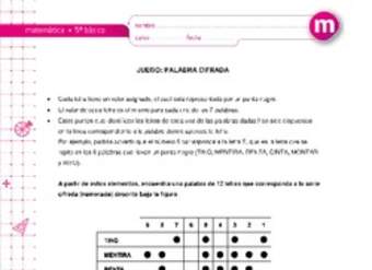 Juego: Palabra cifrada Juego: Palabra cifrada