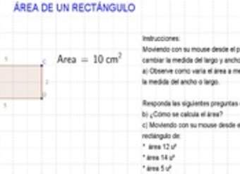 Área de un rectángulo Área de un rectángulo