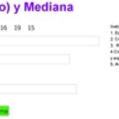 Media y mediana Media y mediana