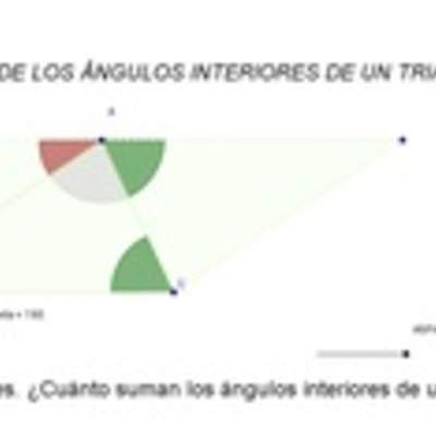 Suma de los ángulos interiores de un triangulo Suma de los ángulos interiores de un triangulo