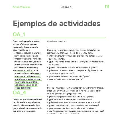 Actividades sugeridas Unidad 4 Actividades sugeridas Unidad 4