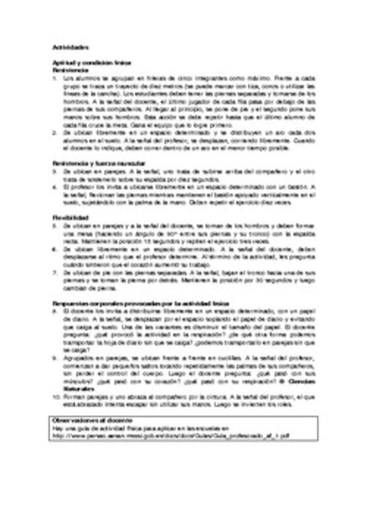 Actividades sugeridas Unidad 3 Actividades sugeridas Unidad 3