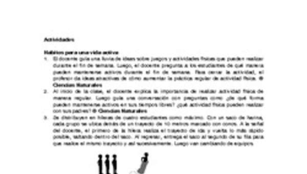 Actividades sugeridas Unidad 3 Actividades sugeridas Unidad 3