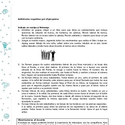 Actividades sugeridas Unidad 4 Actividades sugeridas Unidad 4