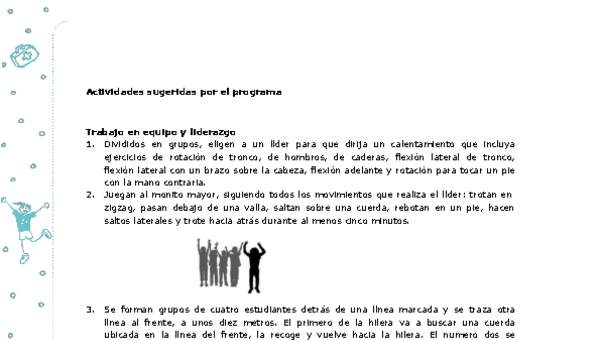 Actividades sugeridas Unidad 4 Actividades sugeridas Unidad 4