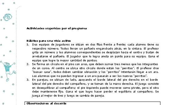 Actividades sugeridas Unidad 3 Actividades sugeridas Unidad 3
