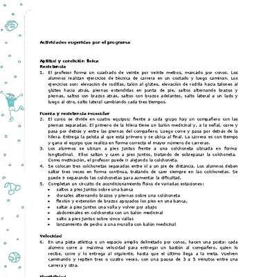 Actividades sugeridas Unidad 4 Actividades sugeridas Unidad 4