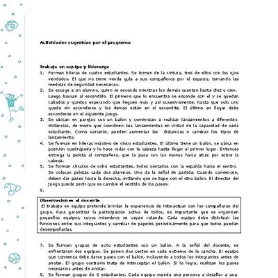 Actividades sugeridas Unidad 4 Actividades sugeridas Unidad 4