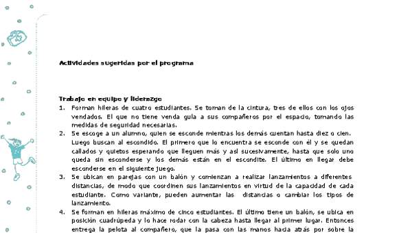 Actividades sugeridas Unidad 4 Actividades sugeridas Unidad 4