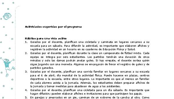 Actividades sugeridas Unidad 3 Actividades sugeridas Unidad 3