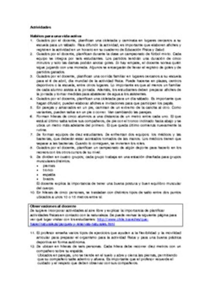 Actividades sugeridas Unidad 3 Actividades sugeridas Unidad 3