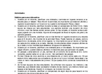 Actividades sugeridas Unidad 3 Actividades sugeridas Unidad 3