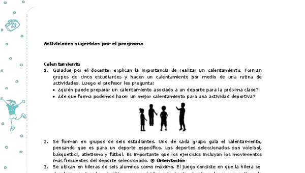 Actividades sugeridas Unidad 3 Actividades sugeridas Unidad 3