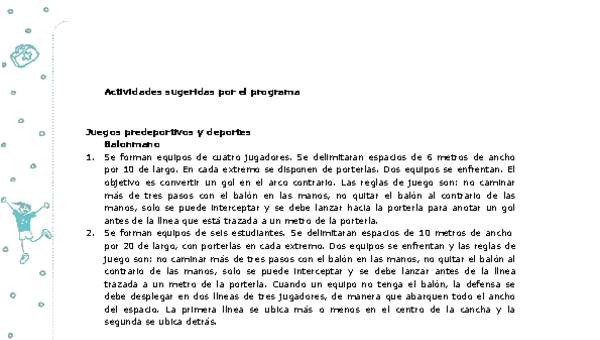Actividades sugeridas Unidad 4 Actividades sugeridas Unidad 4