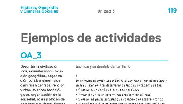 Actividades sugeridas Unidad 3 Actividades sugeridas Unidad 3