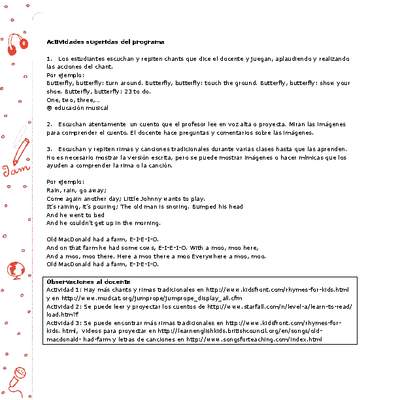 Actividades sugeridas Unidad 3 Actividades sugeridas Unidad 3