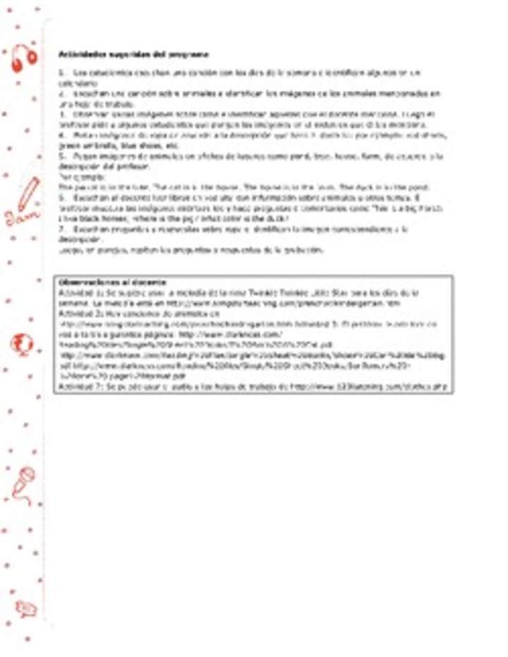 Actividades sugeridas Unidad 3 Actividades sugeridas Unidad 3