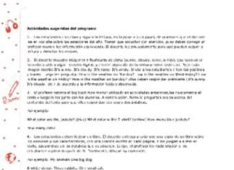 Actividades sugeridas Unidad 3 Actividades sugeridas Unidad 3