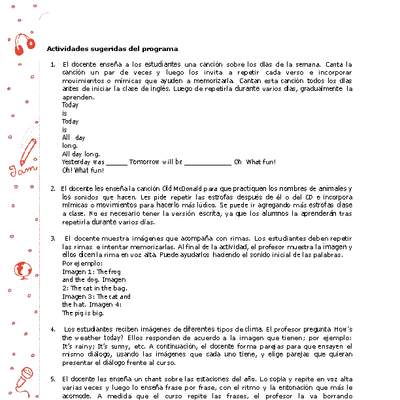 Actividades sugeridas Unidad 3 Actividades sugeridas Unidad 3