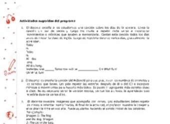 Actividades sugeridas Unidad 3 Actividades sugeridas Unidad 3