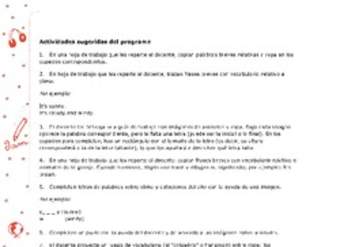 Actividades sugeridas Unidad 3 Actividades sugeridas Unidad 3