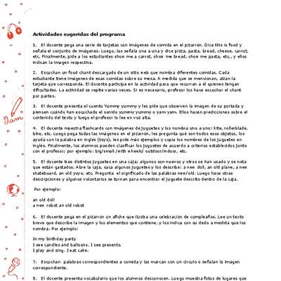 Actividades sugeridas Unidad 4 Actividades sugeridas Unidad 4