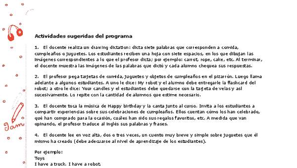 Actividades sugeridas Unidad 4 Actividades sugeridas Unidad 4