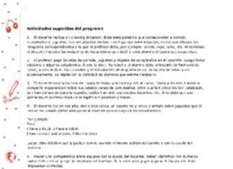 Actividades sugeridas Unidad 4 Actividades sugeridas Unidad 4