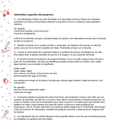 Actividades sugeridas Unidad 4 Actividades sugeridas Unidad 4