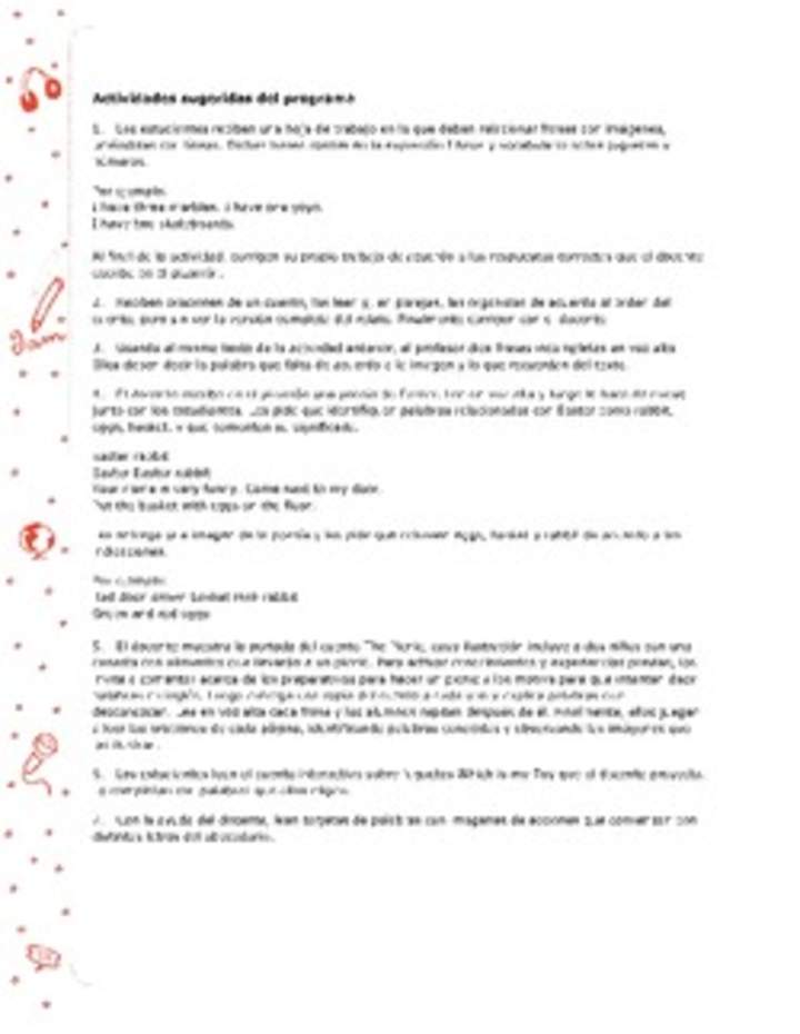 Actividades sugeridas Unidad 4 Actividades sugeridas Unidad 4