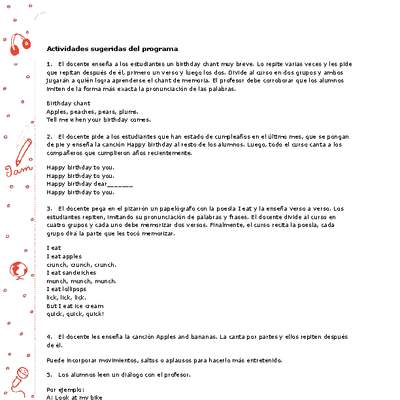 Actividades sugeridas Unidad 4 Actividades sugeridas Unidad 4